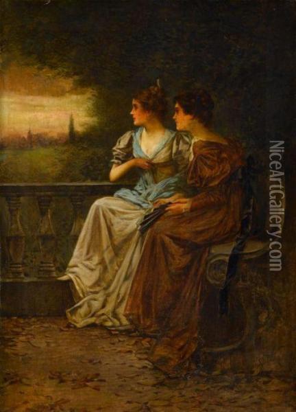 Distant Thoughts Oil Painting - Edward Percy Moran