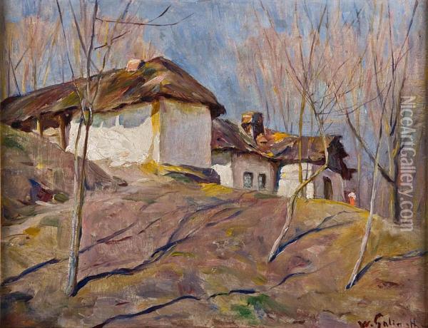 Jesien Oil Painting - Wladyslaw Mihailov. Galimski