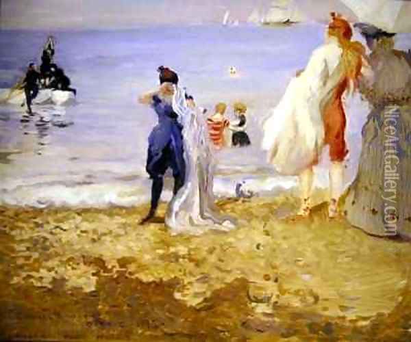 Dieppe Oil Painting - Charles Edward Conder