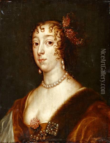 Lucy Percy Gravin Van Carlisle Oil Painting - Sir Anthony Van Dyck
