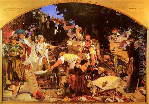 Work Oil Painting - Ford Madox Brown