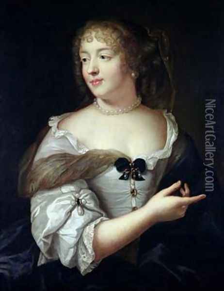 Portrait of Marie de Rabutin-Chantal Madame de Sevigne 1626-96 Oil Painting - Claude Lefebvre
