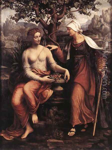 Pomona and Vertumnus 1517-20 Oil Painting - Francesco Melzi