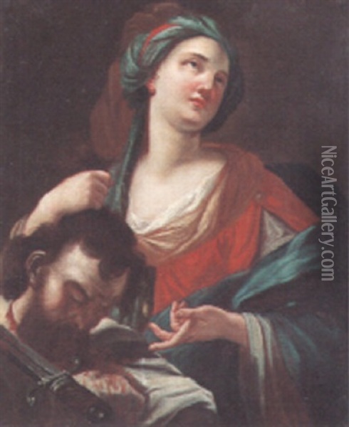 Judith With The Head Of Holofernes Oil Painting - Antonio Bellucci