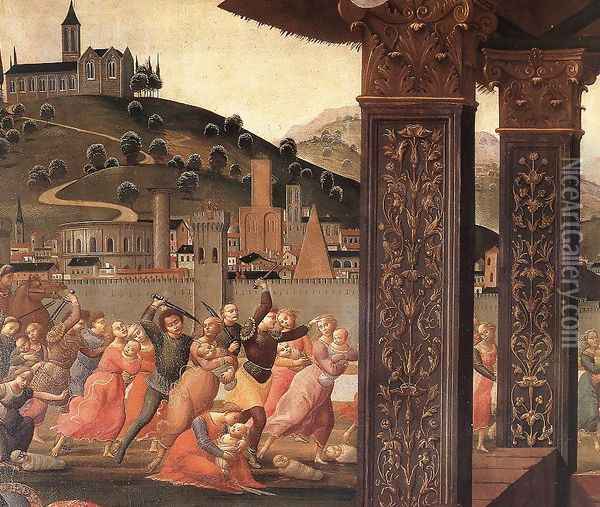 Adoration of the Magi (detail 3) 1488 Oil Painting - Domenico Ghirlandaio