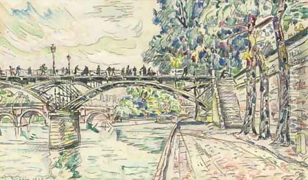 Le Pont des Arts Oil Painting - Paul Signac