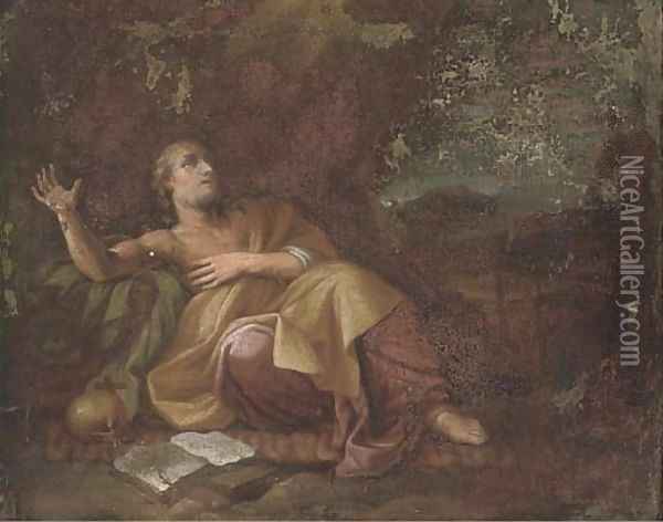Saint Jerome in the wilderness Oil Painting - Dutch School