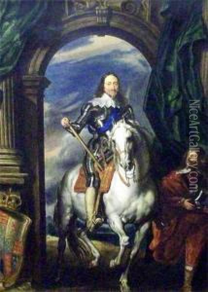 Portrait Of Charles Oil Painting - Abraham van Dijck