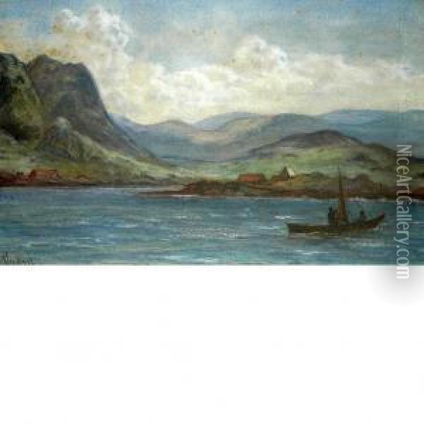 Boating And Crashing Waves Oil Painting - Alexander Wust