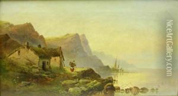 The Scottish Coast Oil Painting - Joseph Horlor