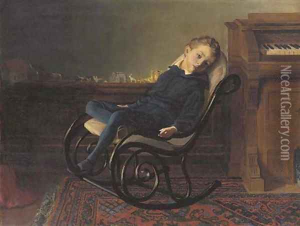 The Daydreamer Oil Painting - Christopher Whitworth Whall