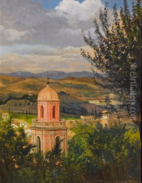 Perugia Oil Painting - Frederic Cay Carl Lund