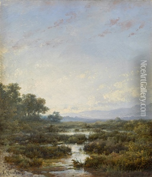 Landscape Oil Painting - Remigius Adrianus van Haanen
