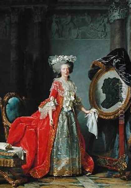 Portrait of Adelaide de France Oil Painting - Adelaide Labille-Guyard