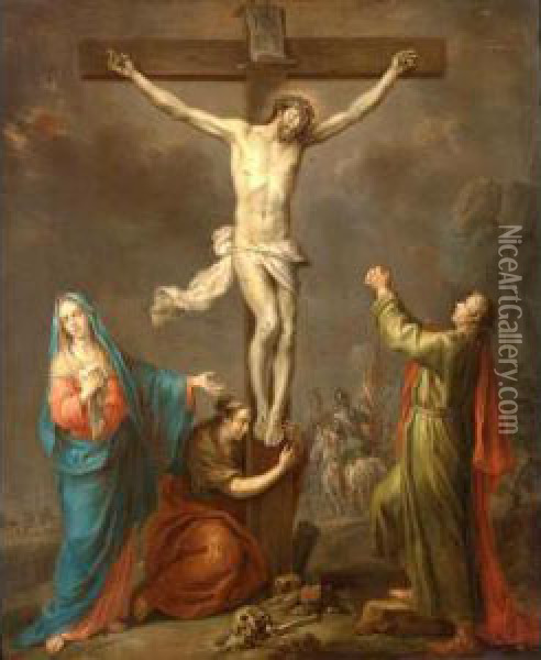 The Crucifixion Oil Painting - Franz Christoph Janneck