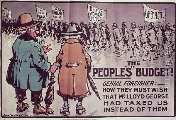 The Peoples Budget, 1909 Oil Painting - Jack Walker