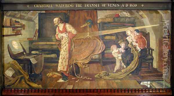 Crabtree watching the Transit of Venus Oil Painting - Ford Madox Brown