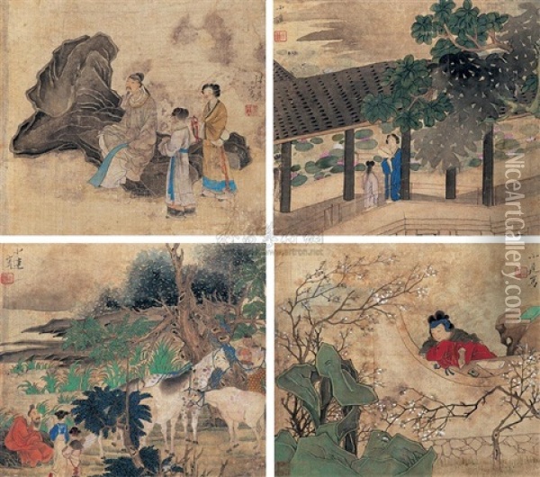 Figures (album W/12 Works) Oil Painting -  Chen Zi