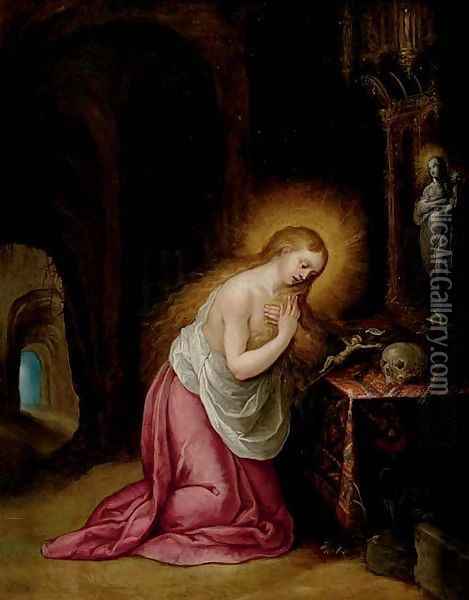 The Penitent Mary Magdalen Oil Painting - Frans II Francken