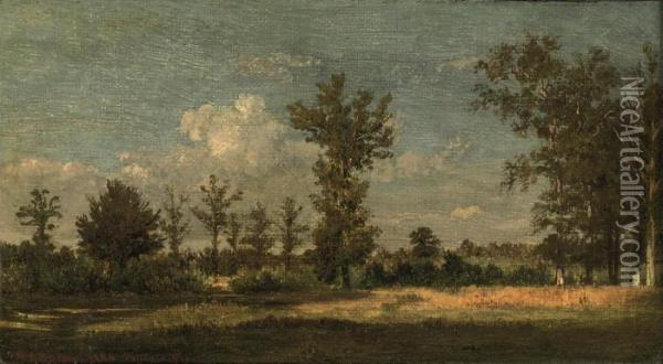 The Forest Of Fontainebleau Oil Painting - Theodore Rousseau