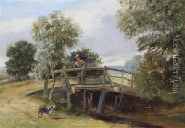 The Bridge Oil Painting - Arthur James Stark