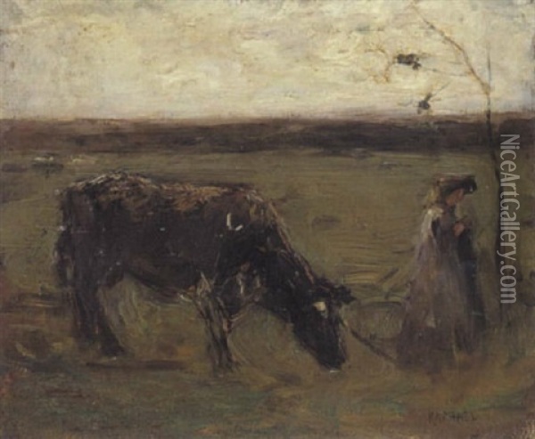 La Gardienne De Vache Oil Painting - Joseph Raphael