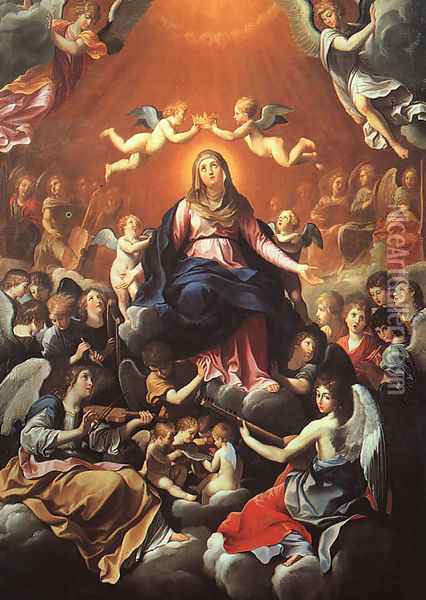 The Coronation of the Virgin Oil Painting - Guido Reni