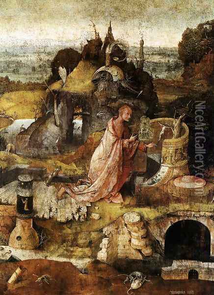Hermit Saints Triptych (central panel) Oil Painting - Hieronymous Bosch