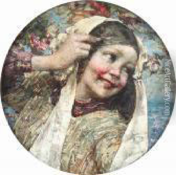 The Coquette Oil Painting - Edward Atkinson Hornel