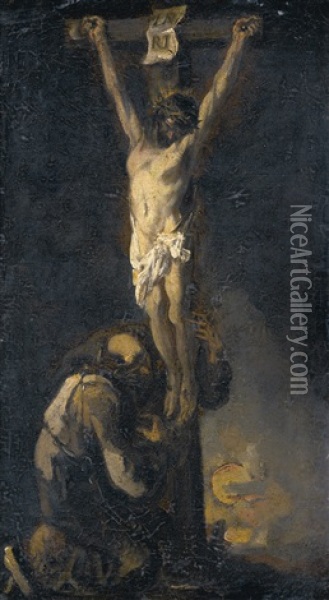 The Crucifixion Oil Painting - Alessandro Magnasco