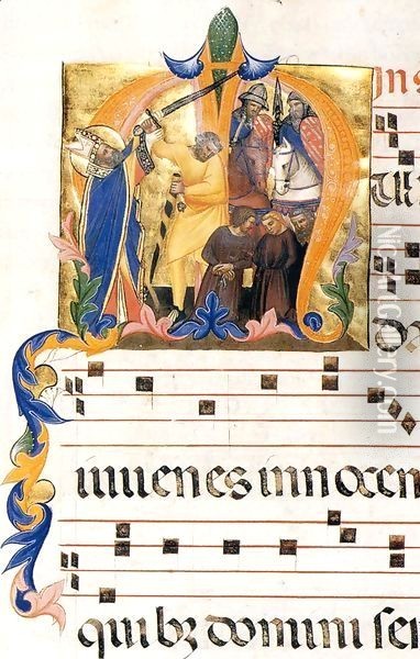 Antiphonary (Folio 27v) Oil Painting - Cenni Di Francesco Di Ser Cenni