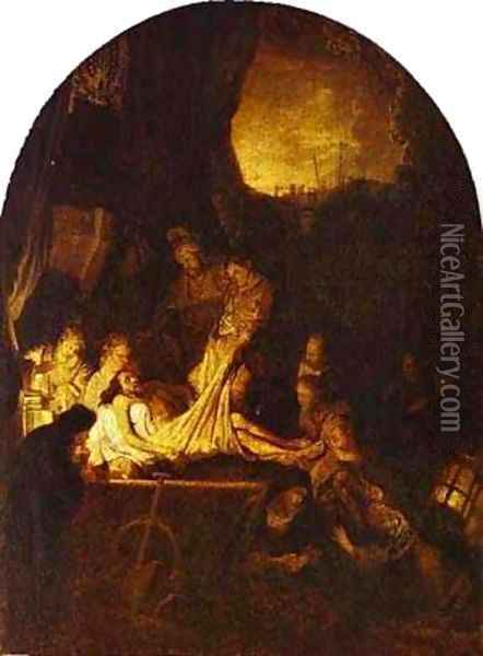 The Entombment 1639 Oil Painting - Harmenszoon van Rijn Rembrandt