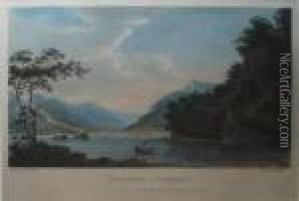 Buttermere Lake, Ullw-water In Paterdale Oil Painting - John Smith