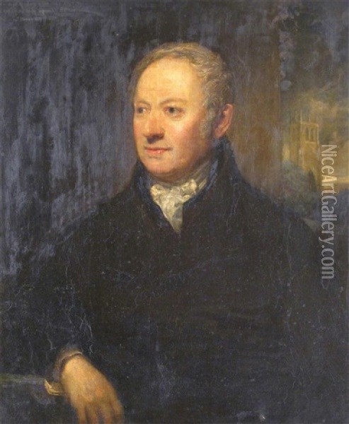 Portrait Of John Bridge (1755-1831) Royal Jeweler To George Iii And Iv Oil Painting - John Jackson