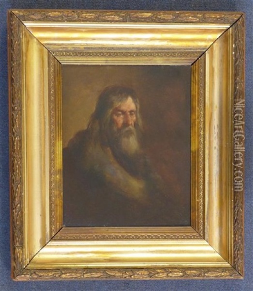 Head Of St. Paul Oil Painting - James Hardy Sr.