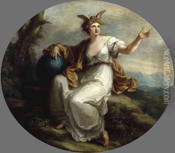 Invention Oil Painting - Angelica Kauffmann