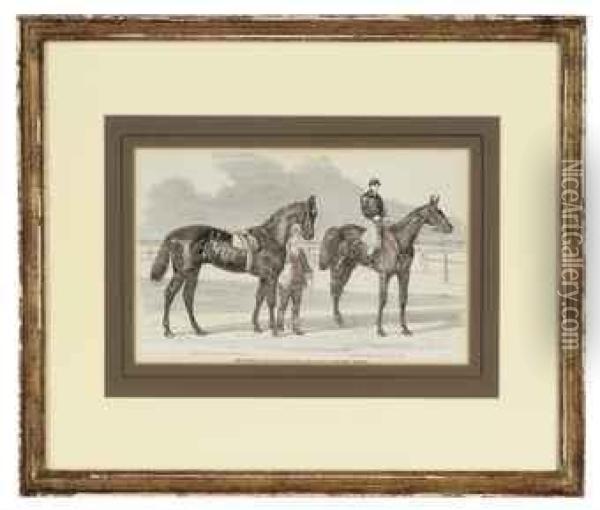 Horse Scenes Oil Painting - Benjamin Herring, Jnr.