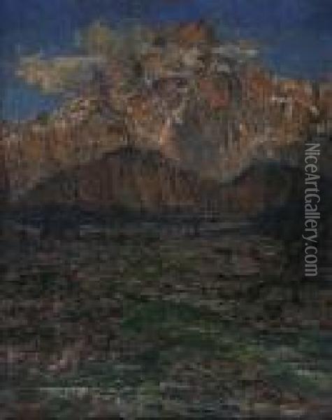 Monte Cristallo Oil Painting - Guido Cinotti