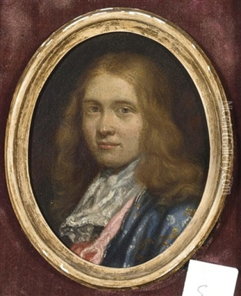 A Portrait Of A Gentleman Oil Painting - Carel de Moor