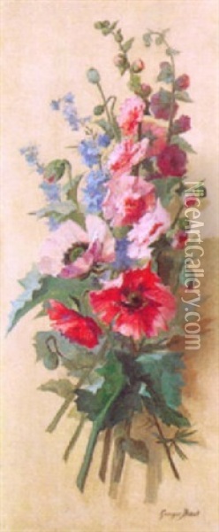 Bouquet De Fleurs Oil Painting - Georges Jules Ernest Binet