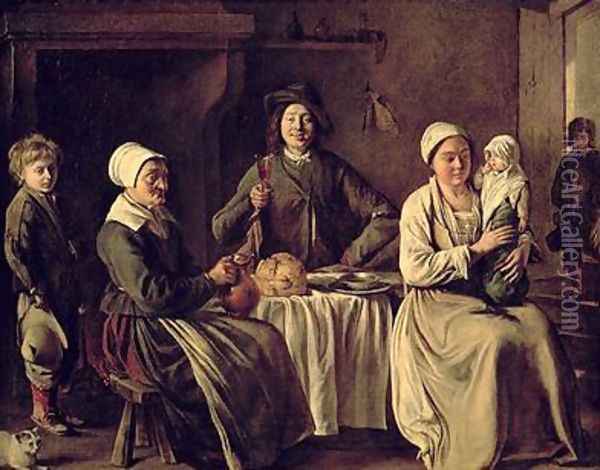 The Peasant Family Oil Painting - Mathieu Le Nain