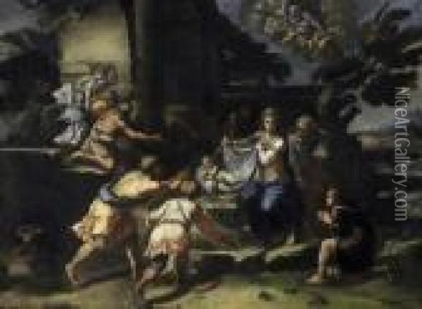 Adoration Of The Shepherds Oil Painting - Salvator Rosa