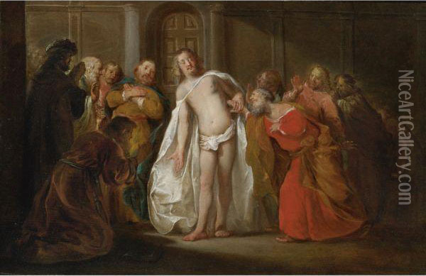 Doubting Thomas Oil Painting - Nikolaus Knupfer