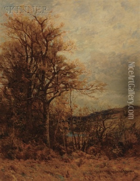 Autumn Landscape Oil Painting - Melbourne H. Hardwick