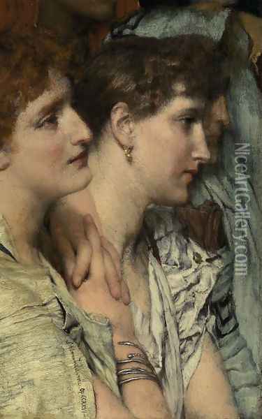 An Audience Oil Painting - Sir Lawrence Alma-Tadema