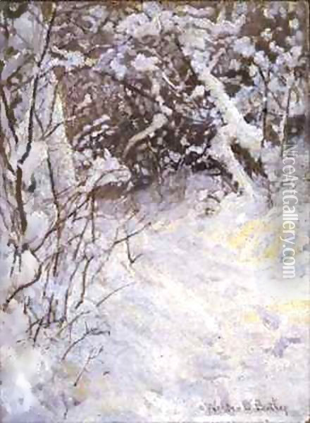 Snow Oil Painting - Walter D. Batley