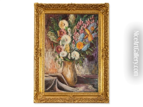 Flower Still Life Oil Painting - Paul Bach