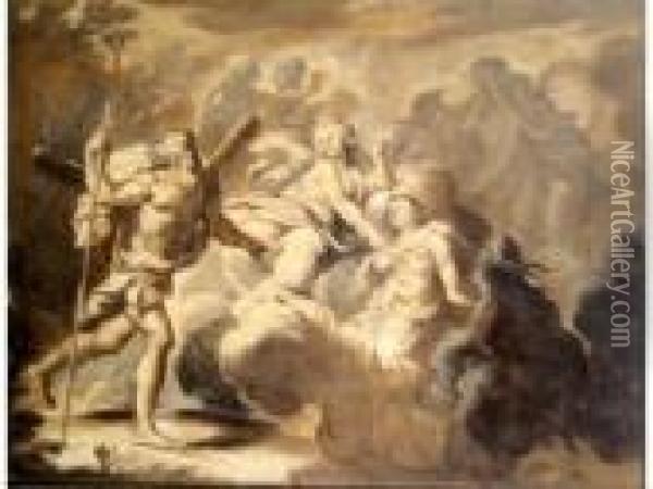 Scene Mythologique En Camaieu Oil Painting - Peter Paul Rubens