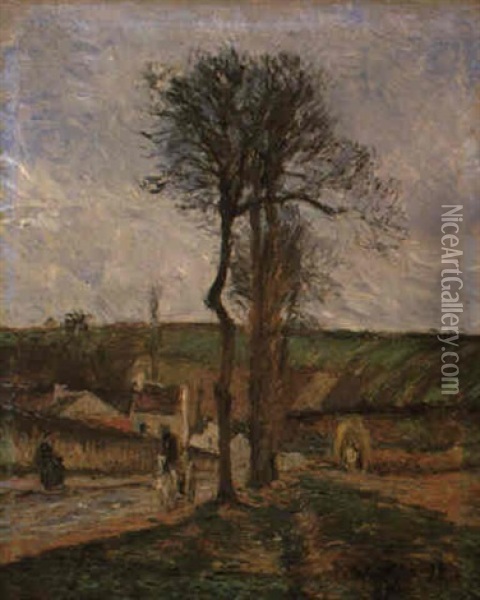 Environs De Pontoise Oil Painting - Camille Pissarro
