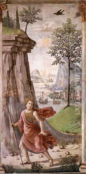 St John The Baptist In The Desert Oil Painting - Domenico Ghirlandaio